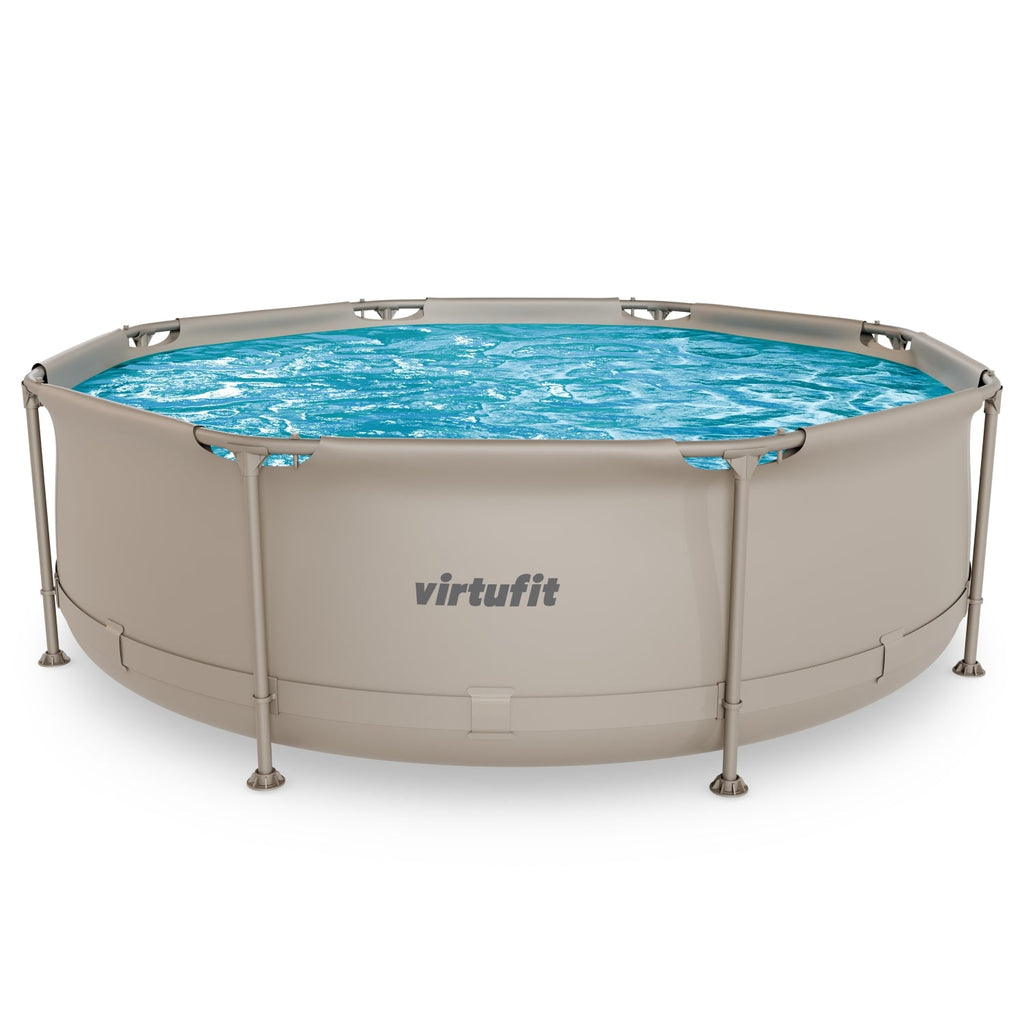 VirtuFit Rond Zwembad - Ø244 x 76 cm - Beige - Tweedekans