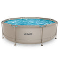 VirtuFit Rond Zwembad - Ø244 x 76 cm - Beige - Tweedekans