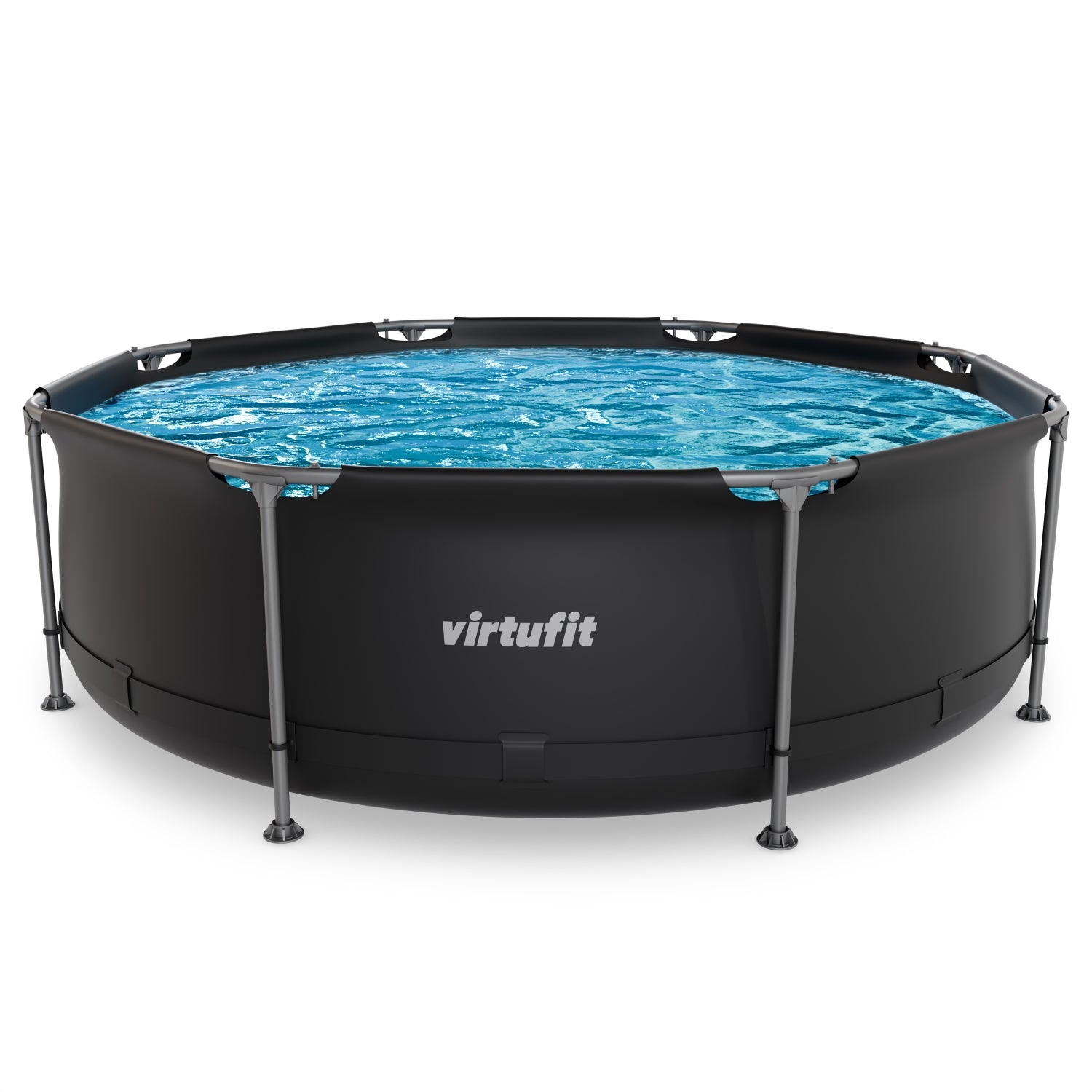 VirtuFit Rond Zwembad - Ø244 x 76 cm - Antraciet - Tweedekans