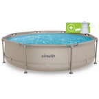 VirtuFit Rond Zwembad - Ø305 x 76 cm - Beige - Inclusief Filterpomp - Tweedekans