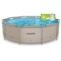 VirtuFit Rond Zwembad - Ø366 x 100 cm - Beige - Inclusief Filterpomp - Tweedekans
