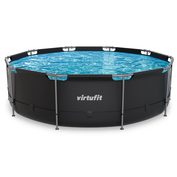 VirtuFit Rond Zwembad - Ø366 x 100 cm - Antraciet - Tweedekans