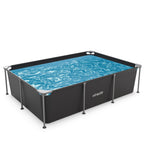 VirtuFit Rechthoekig Zwembad - 260 x 180 x 66 cm - Antraciet - Tweedekans