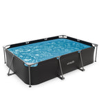 VirtuFit Rechthoekig Zwembad - 300 x 210 x 66 cm - Antraciet - Tweedekans