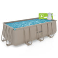 VirtuFit Rechthoekig Zwembad 400 x 200 x 122 cm - Beige - Inclusief Filterpomp - Tweedekans