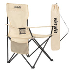 VirtuFit Opvouwbare Camping Stoel - Beige - Set van 2
