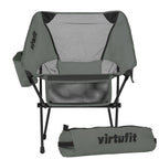 VirtuFit Camping Stoel Compact - Strandstoel  - Grijs - Tweedekans