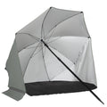 VirtuFit Strandparasol - Windscherm - Strandtent - 160 cm - Grijs - Tweedekans