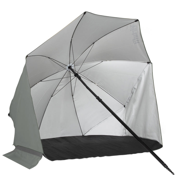 VirtuFit Strandparasol - Windscherm - Strandtent - 160 cm - Grijs - Tweedekans