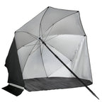 VirtuFit Strandparasol - Windscherm - Strandtent - 160 cm - Zwart - Tweedekans