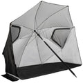 VirtuFit Strandparasol Premium - Windscherm - Strandtent - 200 cm - Zwart - Tweedekans
