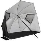 VirtuFit Strandparasol Premium - Windscherm - Strandtent - 200 cm - Zwart - Tweedekans
