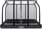 VirtuFit Premium Inground Trampoline met Veiligheidsnet - Zwart - 213 x 305 cm - Tweedekans