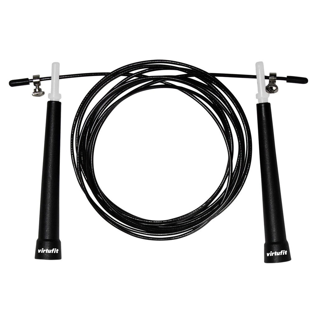 VirtuFit Speedrope - Springtouw - Verstelbaar - Zwart - Tweedekans