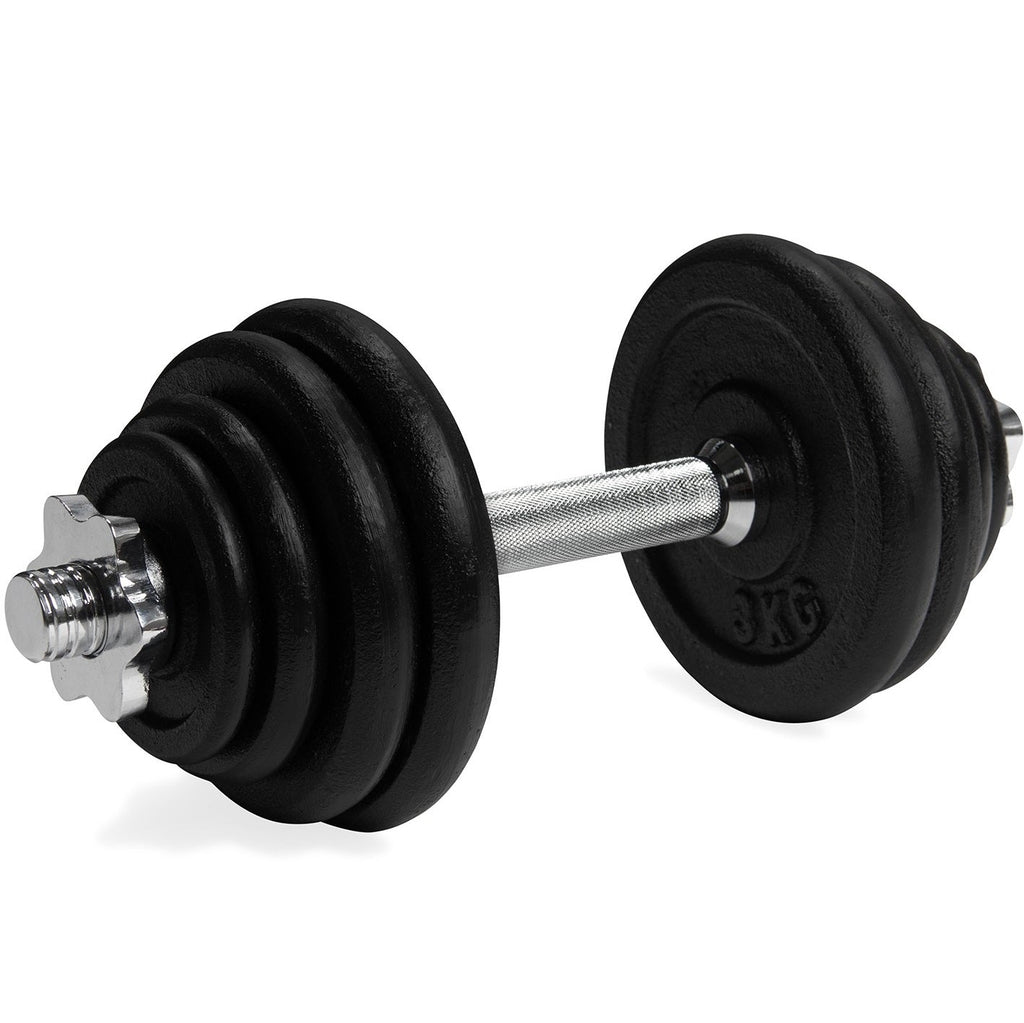 VirtuFit Verstelbare Dumbbellset Pro - Halterset - Gietijzer - 1 x 15 kg - Tweedekans