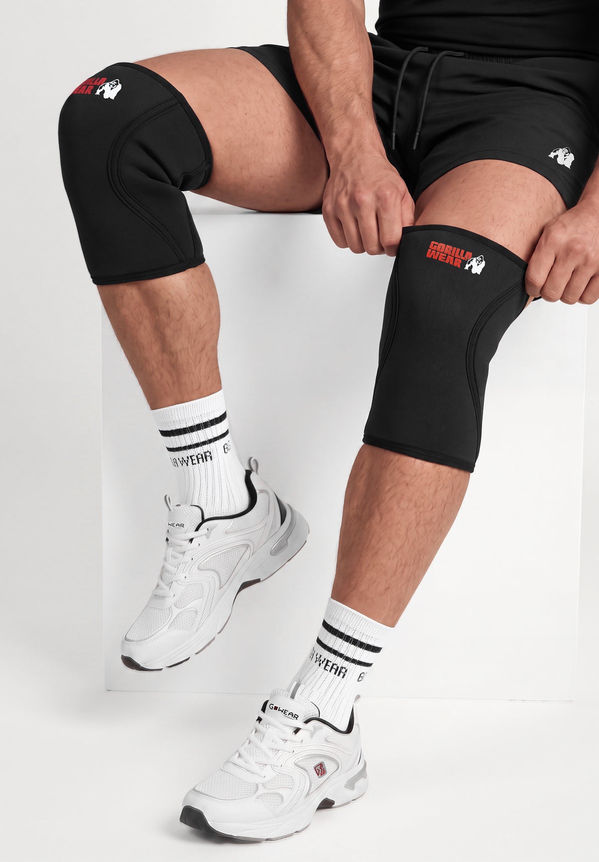 Gorilla Wear 7MM Premium Knee Sleeves - Zwart