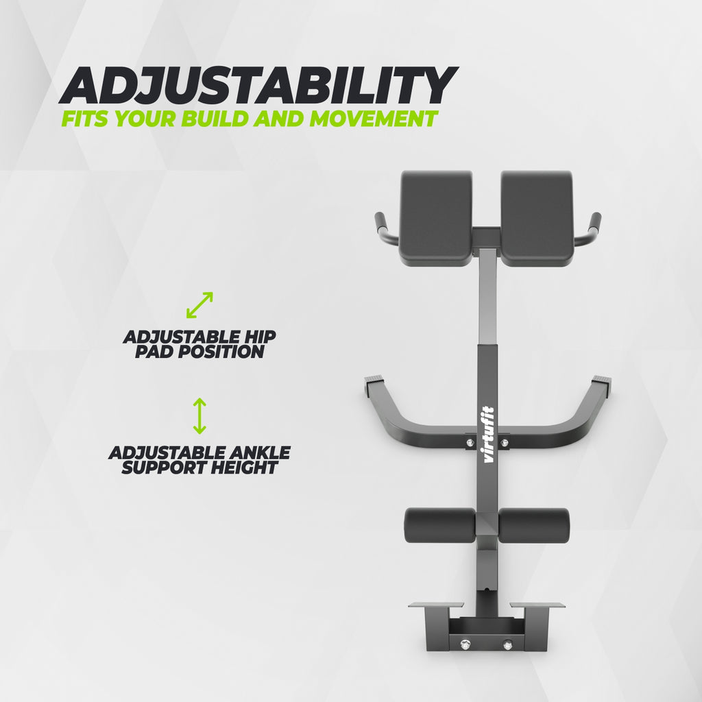 VirtuFit Hyperextension Pro - Roman Chair - Rugtrainer