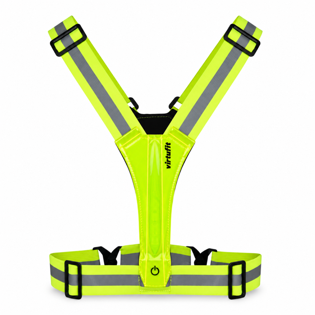 VirtuFit Reflecterend Veiligheidsvest met LED - Hardloopverlichting - Set van 2
