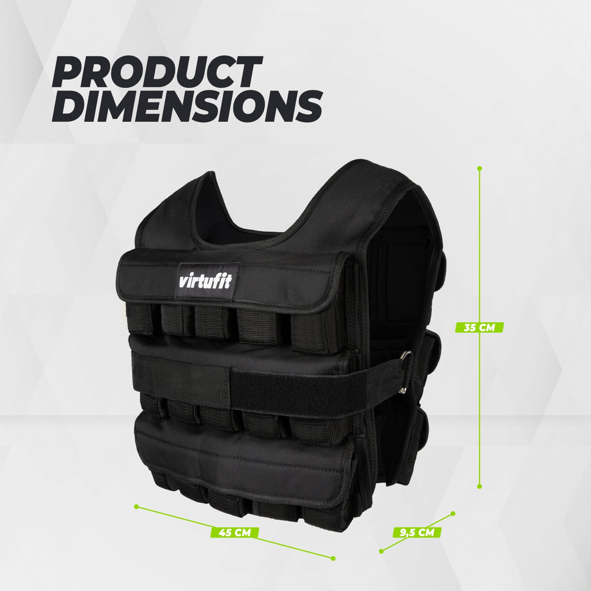 VirtuFit Verstelbaar Gewichtsvest Pro - 30 kg