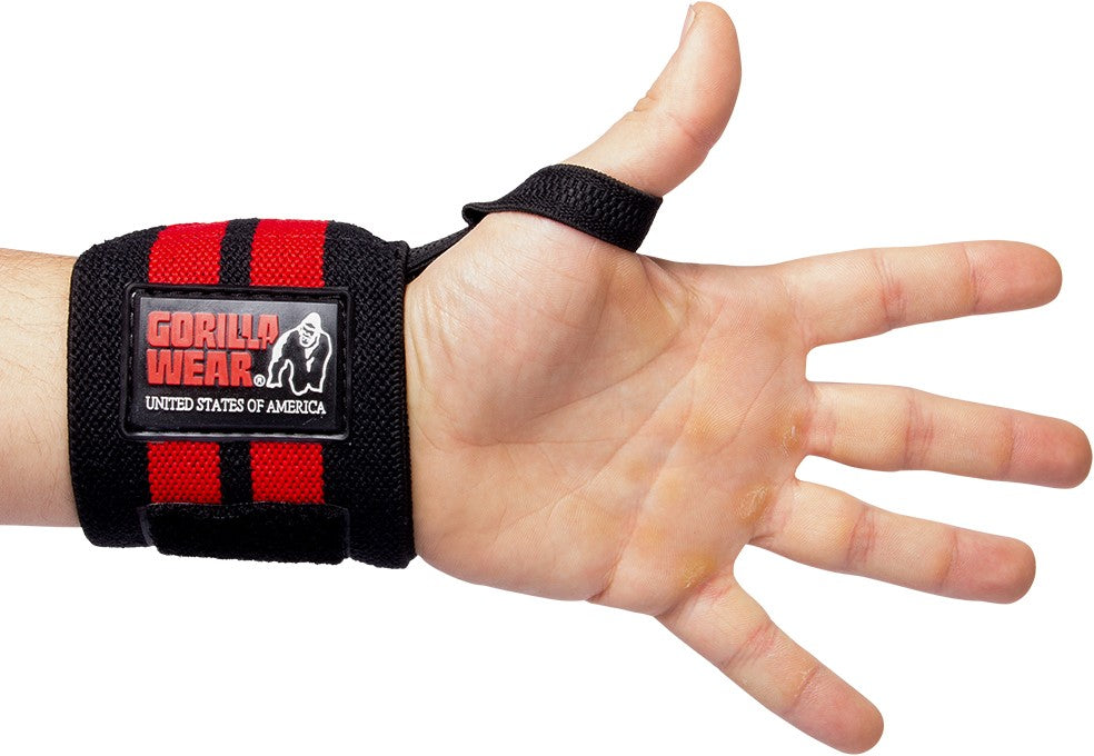 Gorilla Wear Wrist Wraps Pro - Zwart/Rood