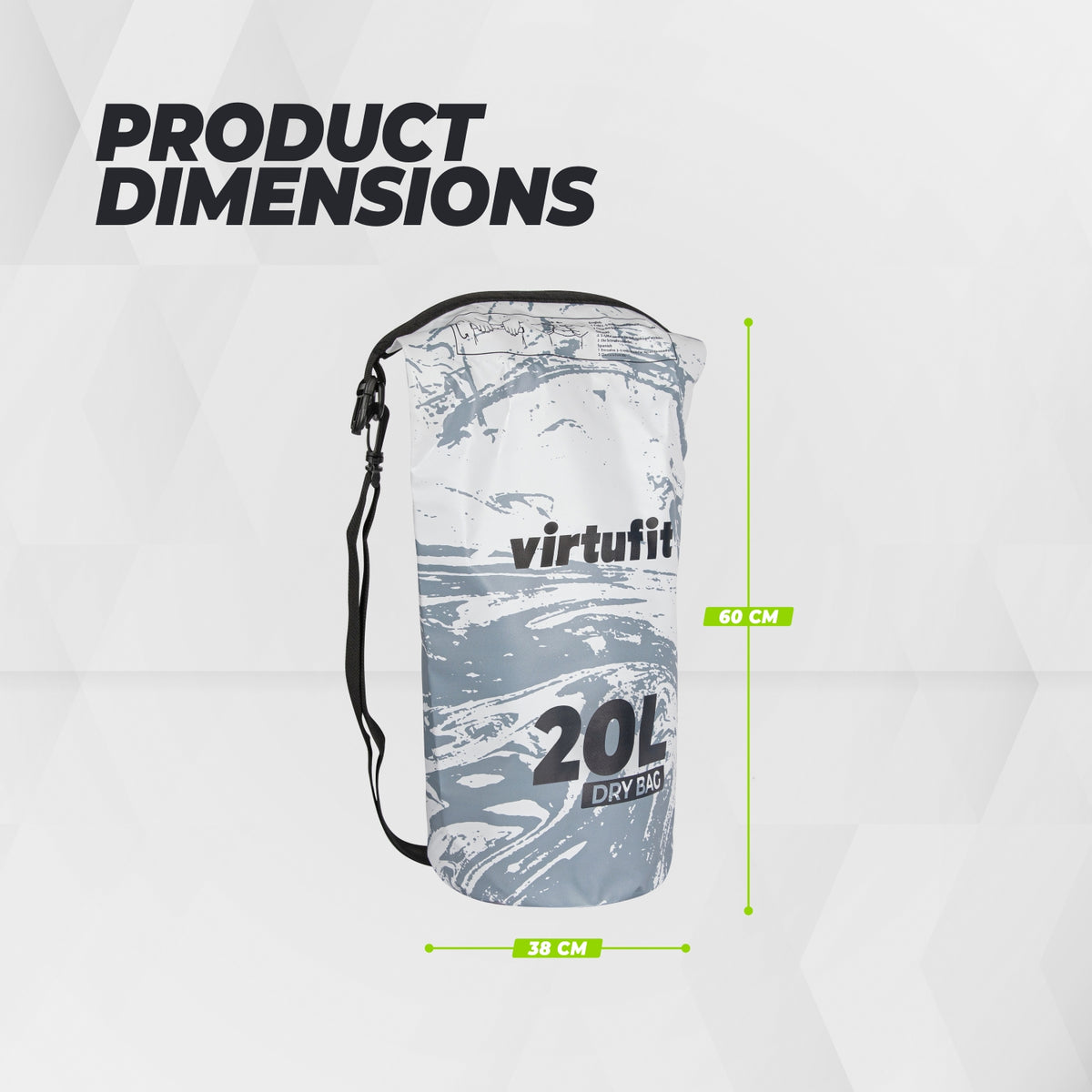 VirtuFit Dry Bag 20L - Waterdichte Tas