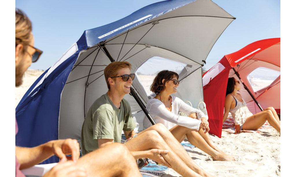 Sport-Brella Premiere Strandtent - Windscherm - Parasol - Blauw - 2ekans