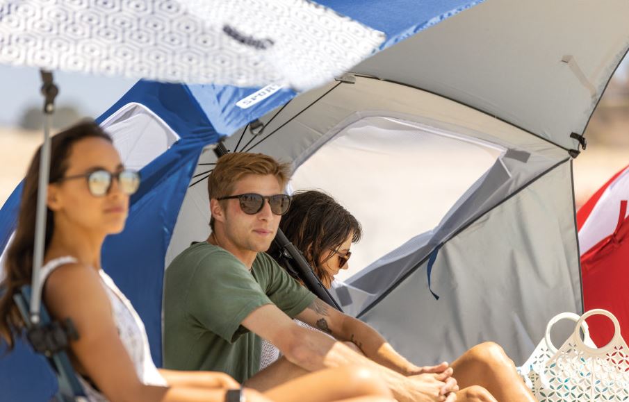Sport-Brella Premiere Strandtent - Windscherm - Parasol - Blauw - 2ekans