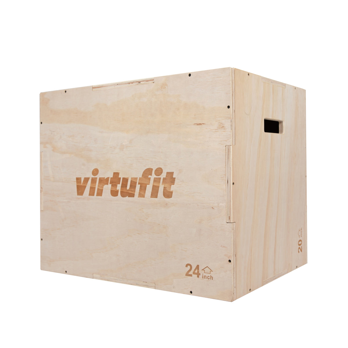 VirtuFit Houten Plyo Box 3-in-1 - Groot - 50 x 60 x 75 cm