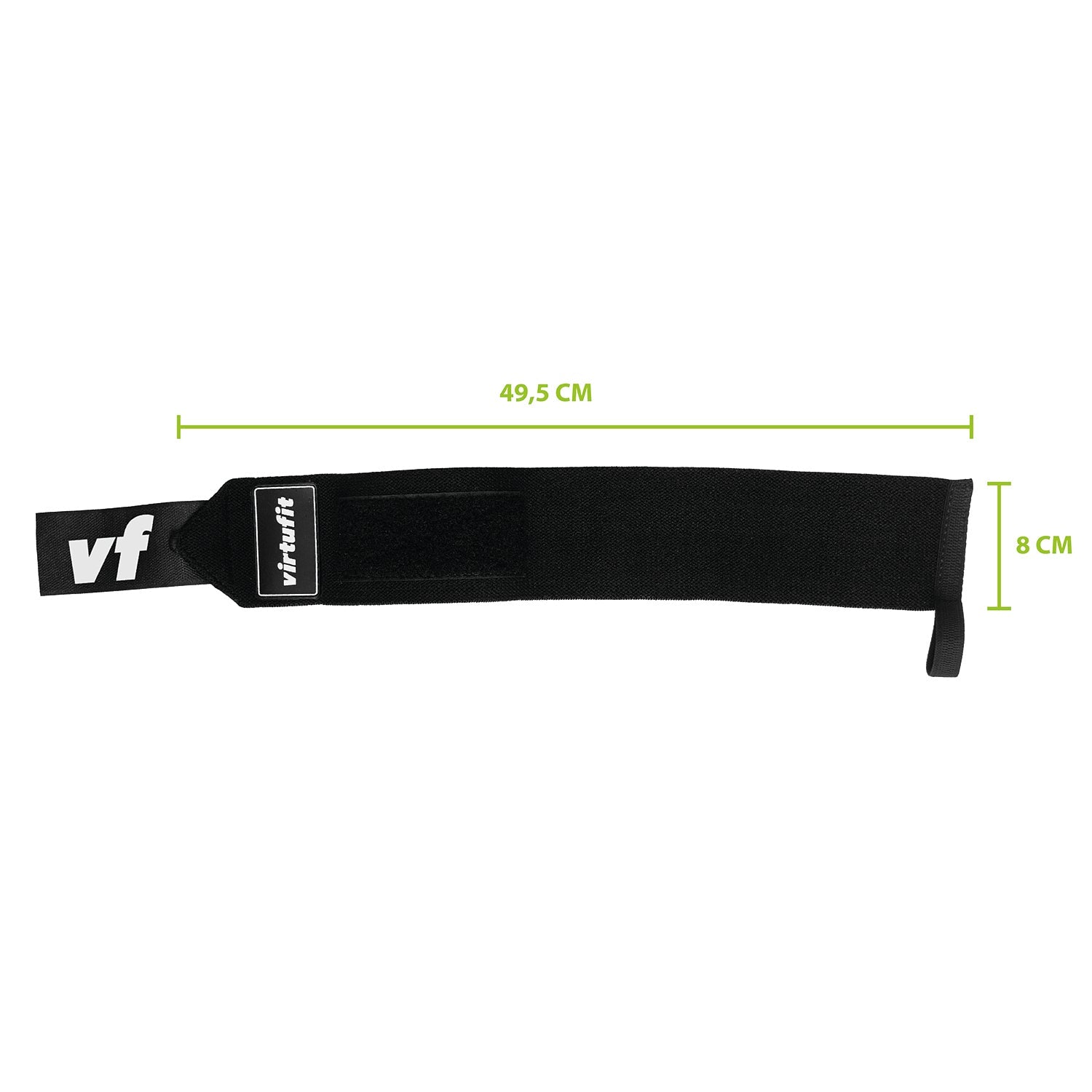VirtuFit Elastische Wrist Wraps - Zwart - Tweedekans