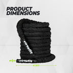 VirtuFit Battle Rope - Fitness Rope Pro - 15 m