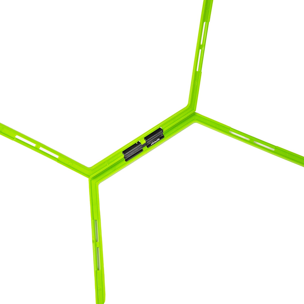 VirtuFit Hexagon Agility Grid - Speedladder -  6 Stuks - Inclusief opbergtas - Tweedekans