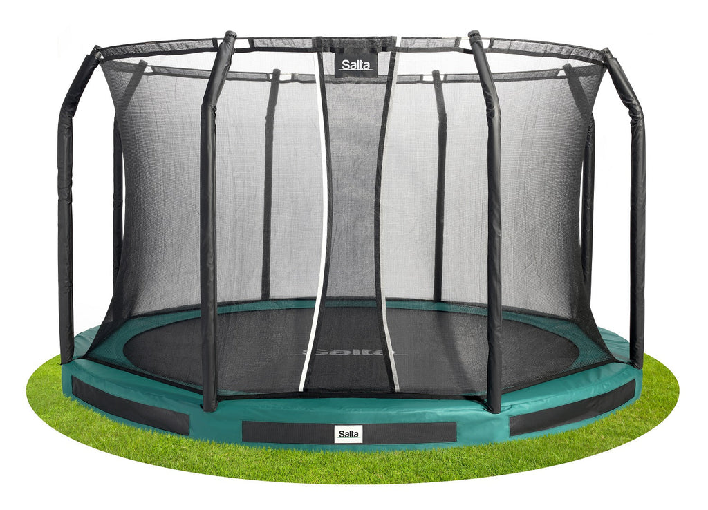Salta Premium Ground Trampoline met Veiligheidsnet - 427 cm - Groen