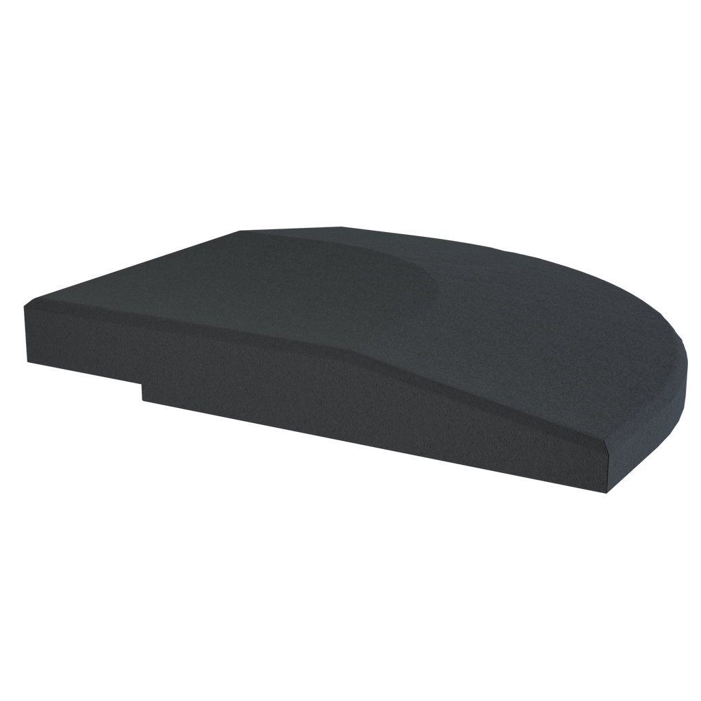 Flow Fitness Hoekprofiel Rubberen Tegel - 20 x 20 x 2 cm - Tweedekans