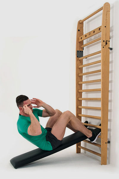 Nohrd WallBar Schuine Trainingsbank voor Wallbar - Zwart Kunstleer