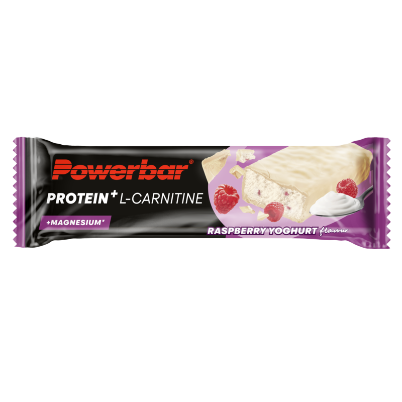 Powerbar Protein+ Bar L-Carnitine - 30 x 35 gr - Yoghurt Framboos