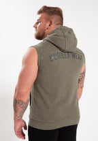 Gorilla Wear Silverdale Mouwloze Hoodie - Legergroen