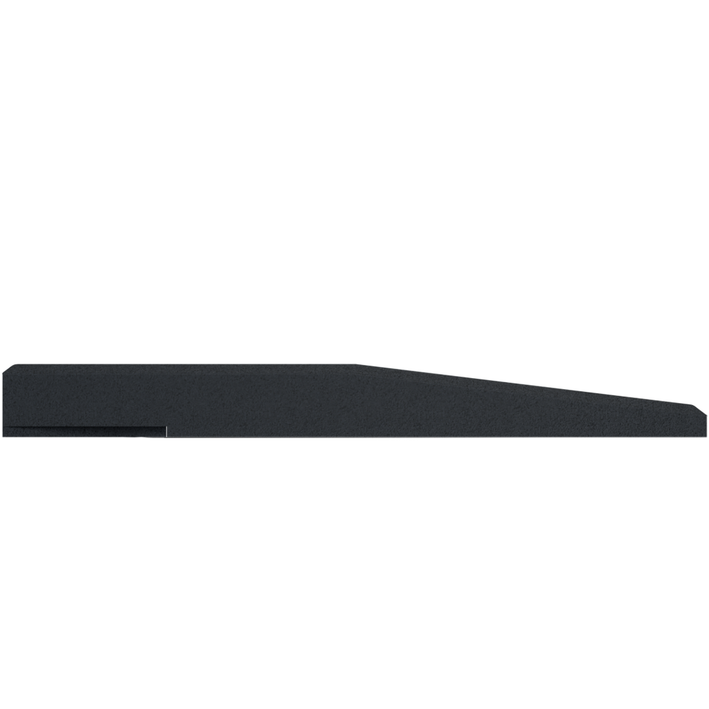 Flow Fitness Oploopprofiel Rubberen Tegel - 100 x 20 x 2 cm - Zwart - Tweedekans