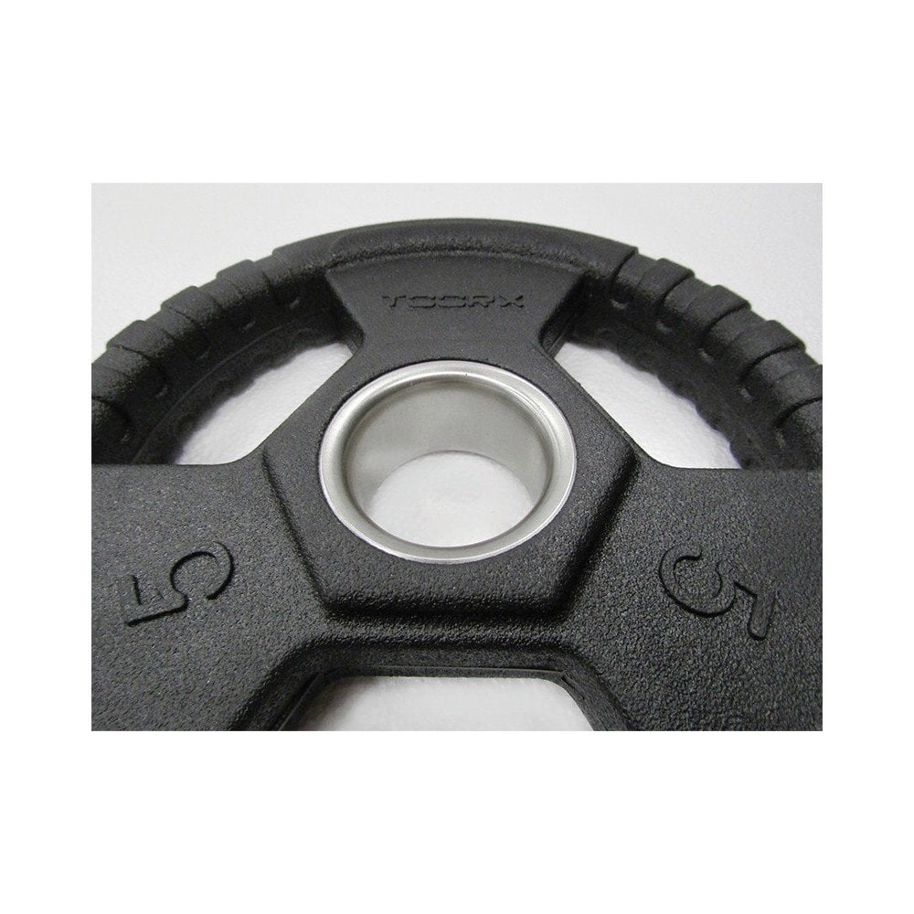 Toorx Fitness Rubber Olympische Halterschijf 50 mm - 10 kg - Per stuk