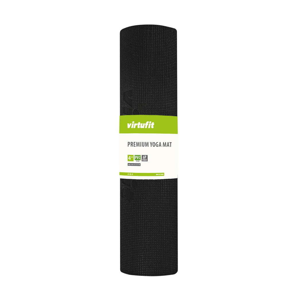VirtuFit Premium Yogamat - 183 x 61 x 0,4 cm - Onyx Black - Tweedekans