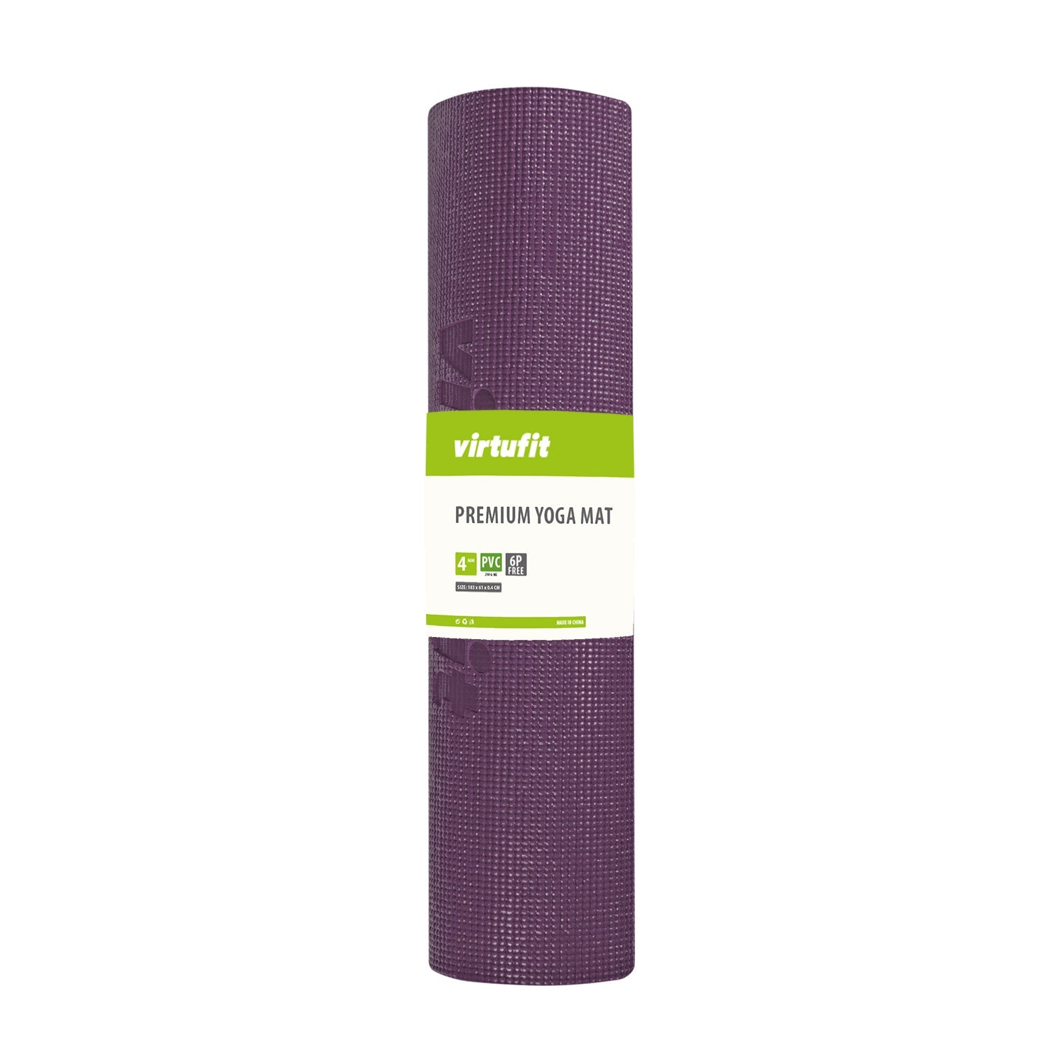VirtuFit Premium Yogamat - 183 x 61 x 0,4 cm - Mulberry Leaf - Tweedekans