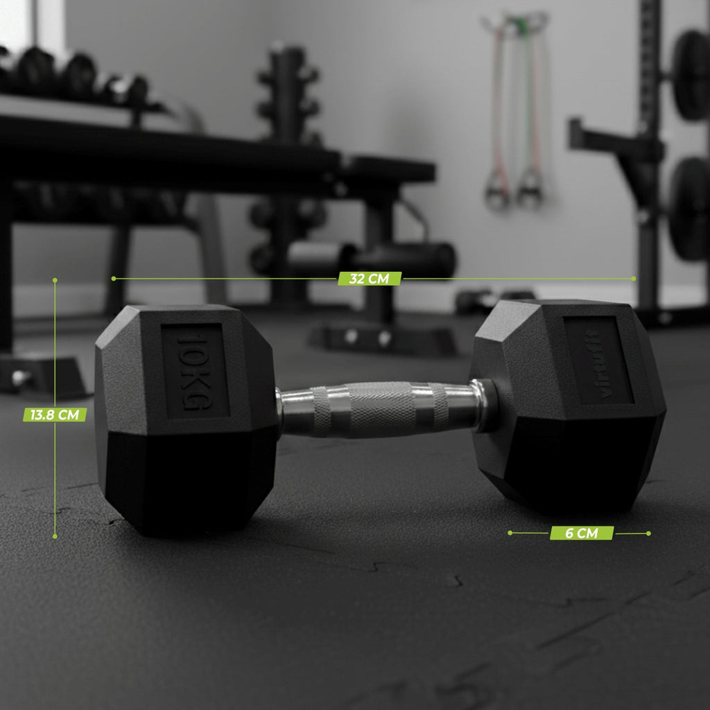 VirtuFit Hexa Dumbbell Pro - 10 kg - Per Stuk - Tweedekans