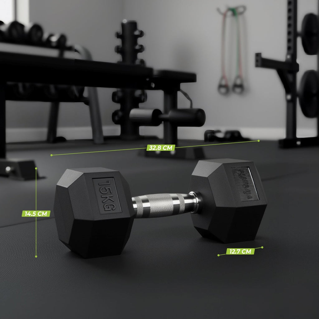 VirtuFit Hexa Dumbbell Pro - 15 kg - Per Stuk - Tweedekans