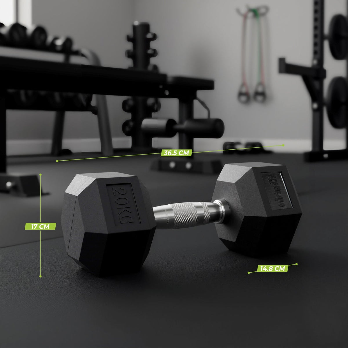 VirtuFit Hexa Dumbbell Pro - 20 kg - Per Stuk - Tweedekans