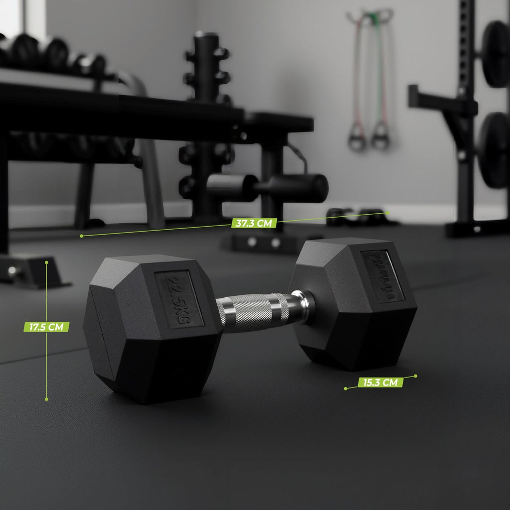 VirtuFit Hexa Dumbbell Pro - 22,5 kg - Per Stuk - Tweedekans