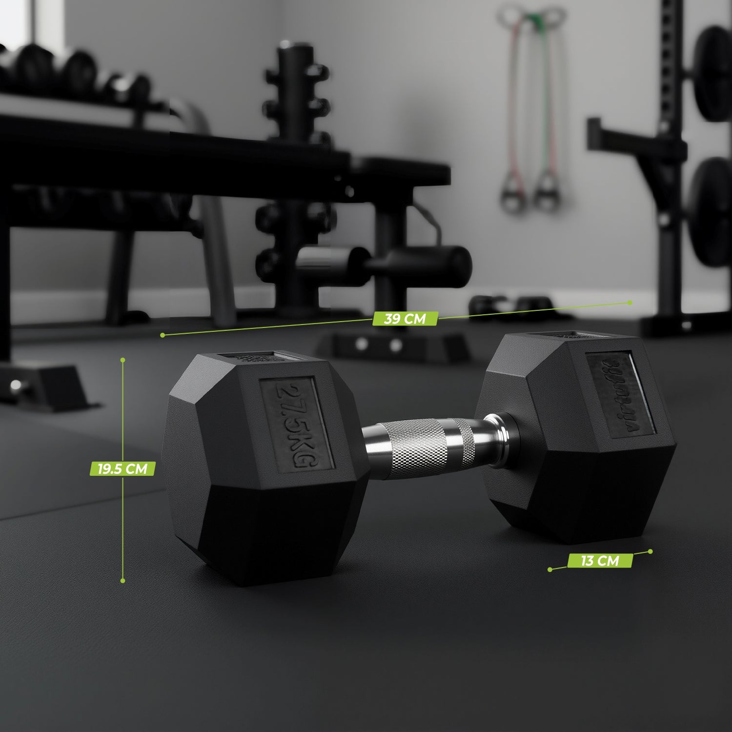 VirtuFit Hexa Dumbbell Pro - 27,5 kg - Per Stuk - Tweedekans