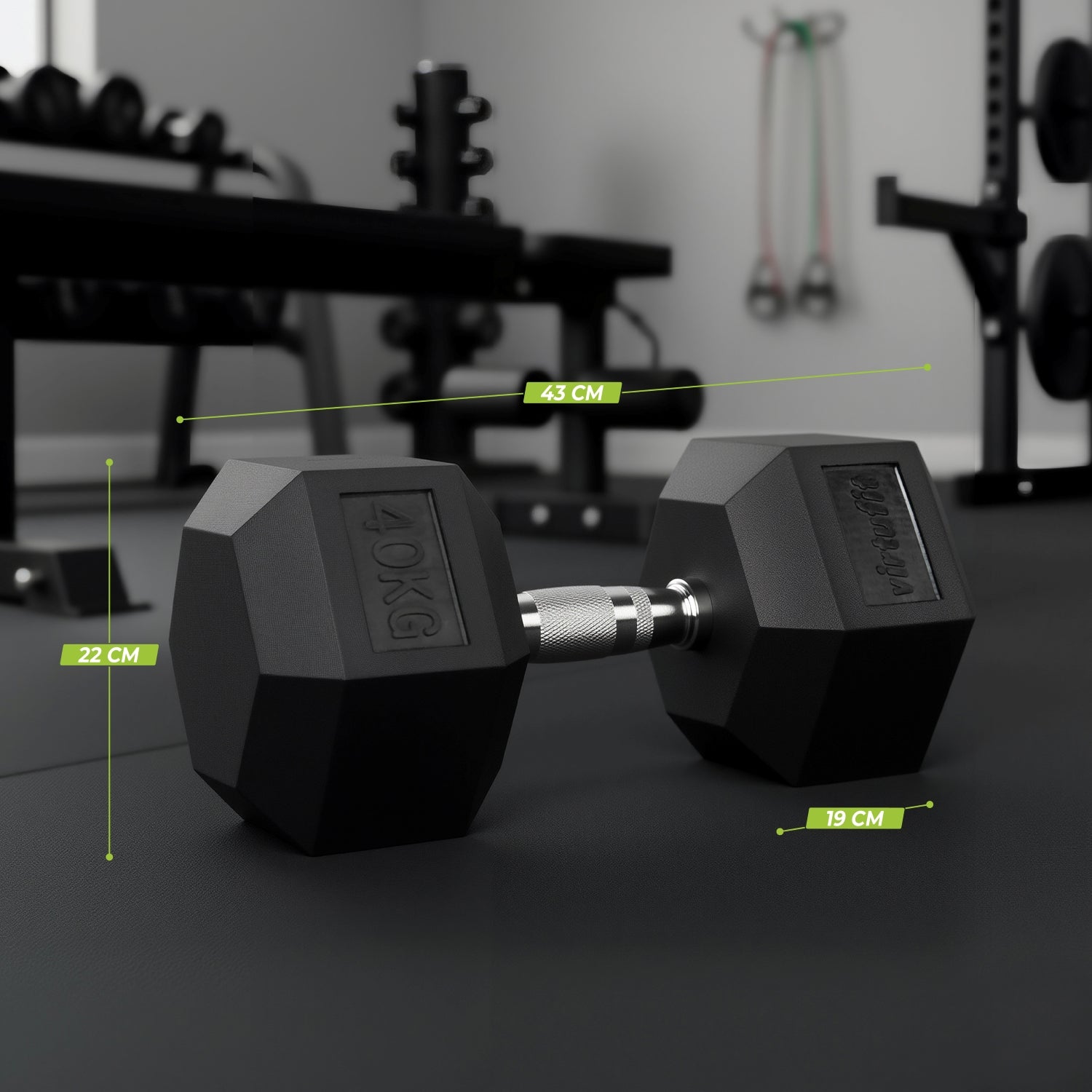 VirtuFit Hexa Dumbbell Pro - 40 kg - Per Stuk - Tweedekans
