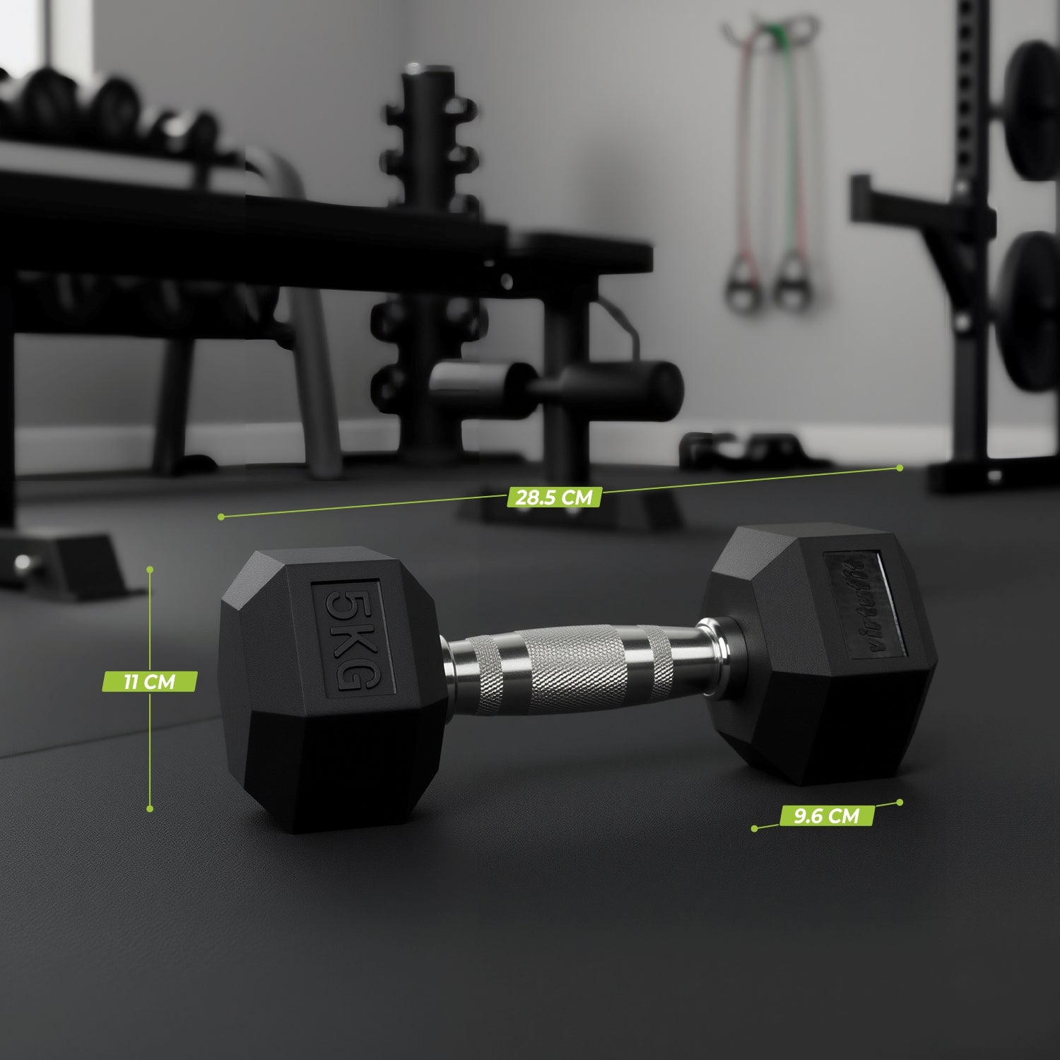 VirtuFit Hexa Dumbbell Pro - 5 kg - Per Stuk - Tweedekans