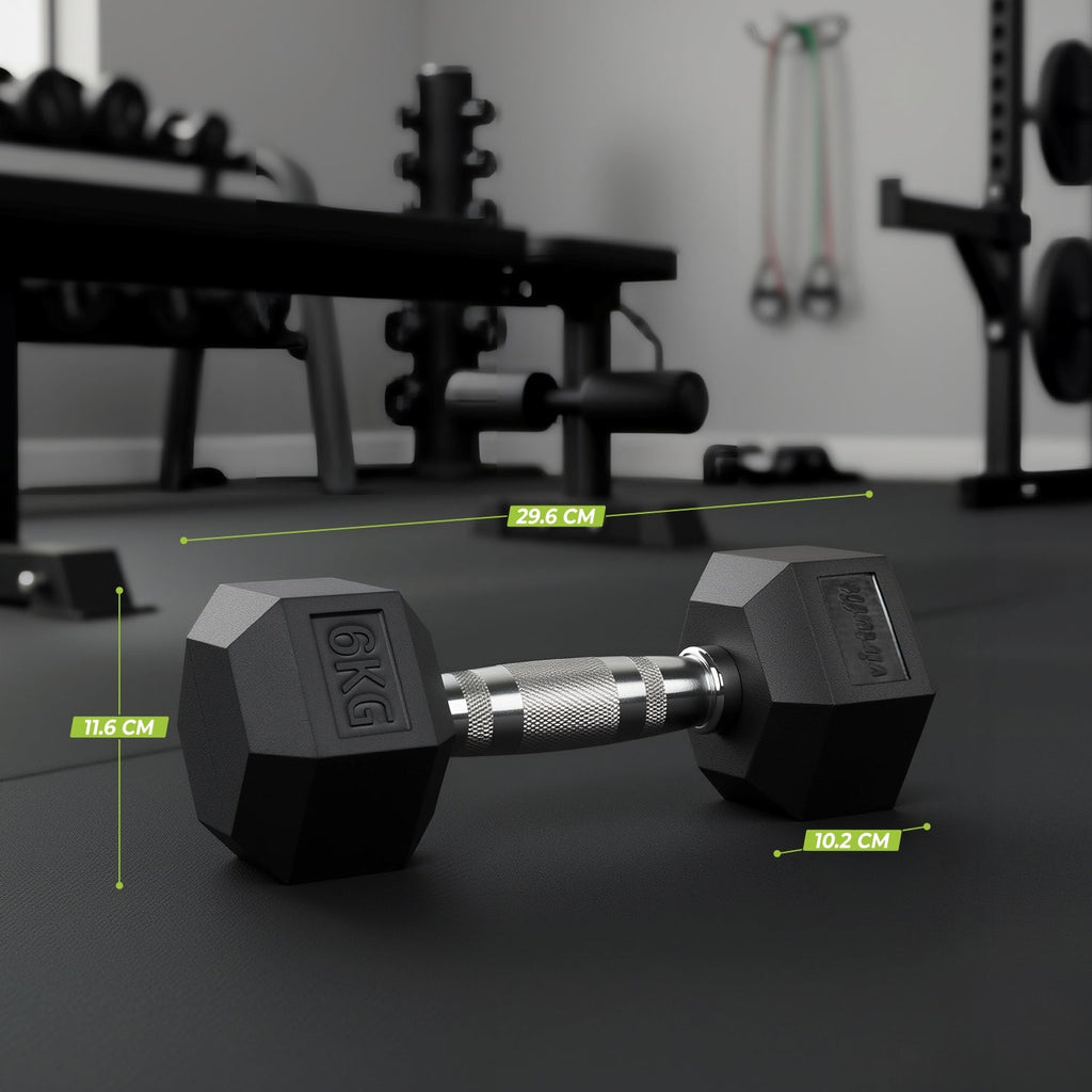 VirtuFit Hexa Dumbbell Pro - 6 kg - Per Stuk - Tweedekans
