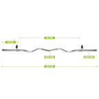 VirtuFit Curlstang - EZ Halterstang - 120 cm - Veerclip - 30 mm - Tweedekans