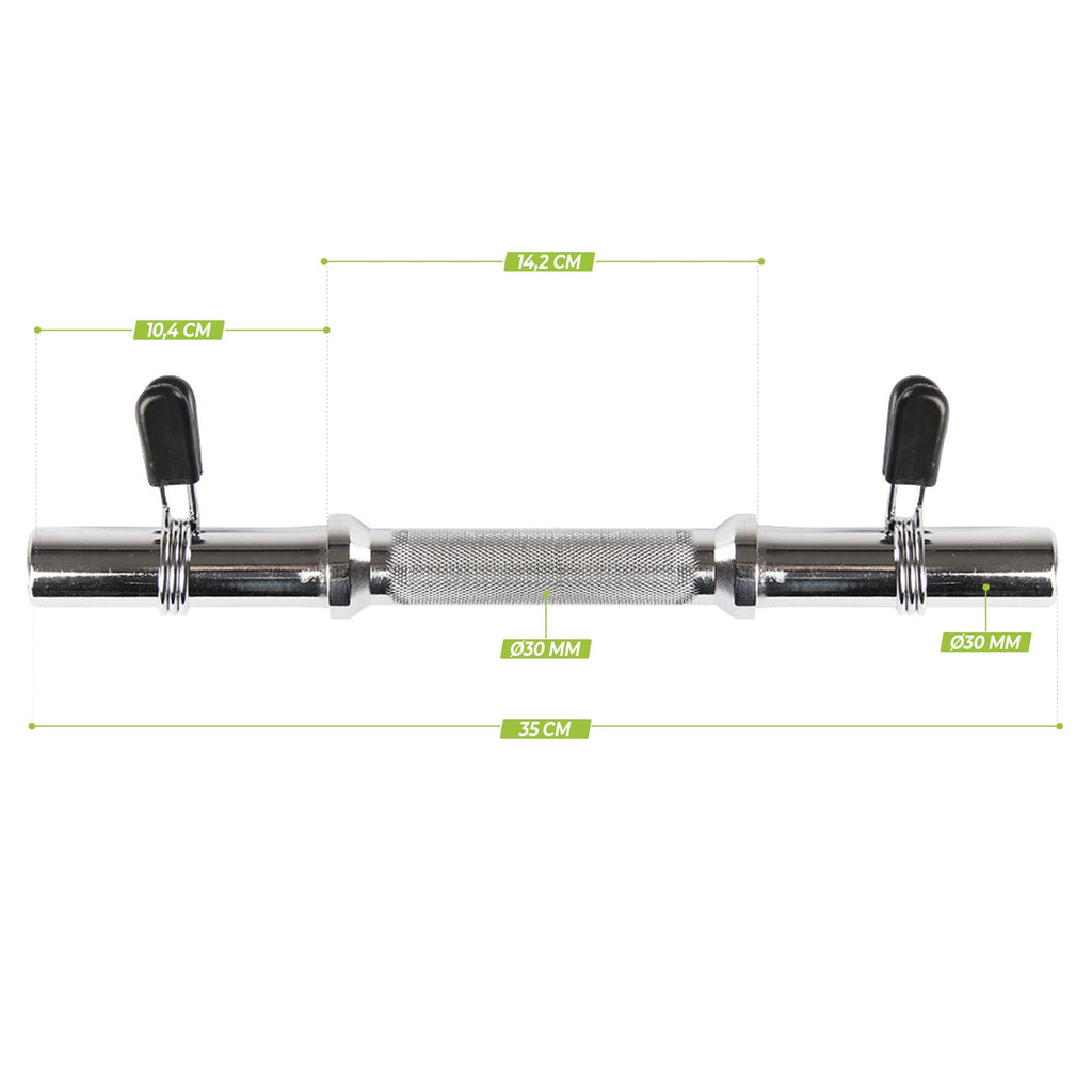 VirtuFit Dumbbellstang met Veerclipsluiting - 30 mm - Tweedekans